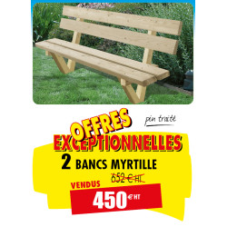 2 BANCS BOIS MYRTILLE