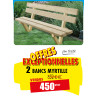 2 BANCS BOIS MYRTILLE