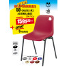 50 CHAISES VANOISE M2 ASSEMBLABLES + OFFERT 5 CHAISES