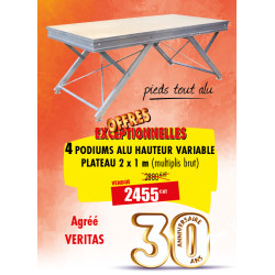4 PODIUMS MODULABLES...