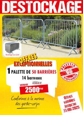 50 BARRIÈRES DE POLICE 14 BARREAUX