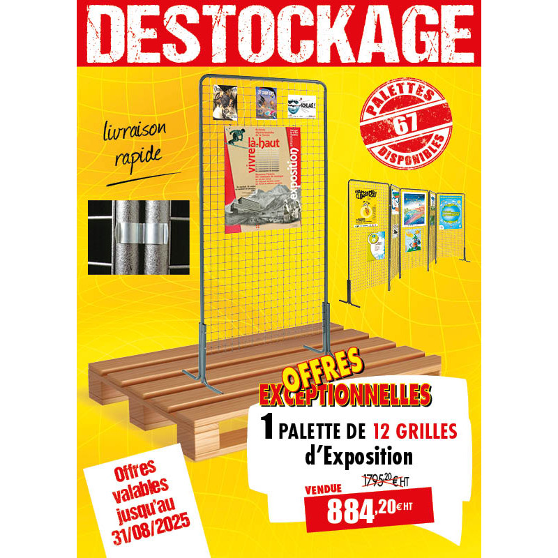 12 GRILLES D'AFFICHAGE
