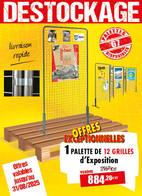 12 GRILLES D'AFFICHAGE