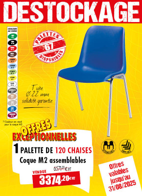 120 CHAISES COQUE M2