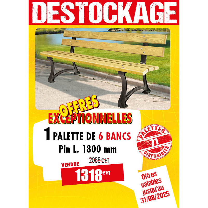 6 BANCS URBAINS MALOU PIN