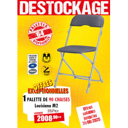 90 CHAISES PLIANTES LOUISIANA