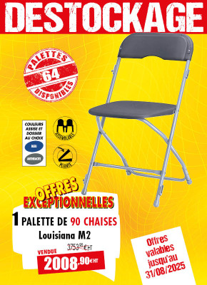 90 CHAISES PLIANTES LOUISIANA