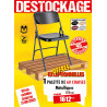 60 CHAISES METAL PLIANTES