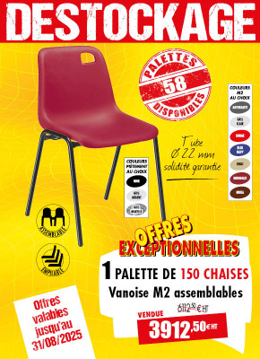 150 CHAISES VANOISE M2 ASSEMBLABLES