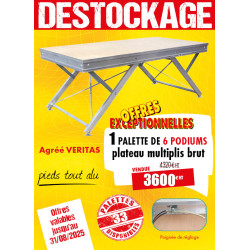 6 PODIUMS MODULABLES...