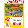 6 BANCS PUBLICS BOIS EXOTIQUE MALOU