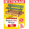 6 BANCS DE VILLE RECYCLÉ MALOU