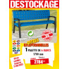 6 BANCS DE VILLE GAMME URBAINE POLYÉTHYLÈNE