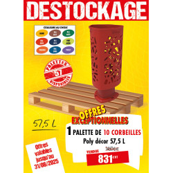 10 CORBEILLES DE VILLE POLY...