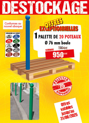 20 POTELETS BOULE