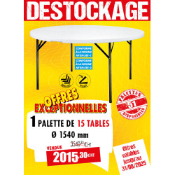 15 TABLES POLYÉTHYLÈNE...