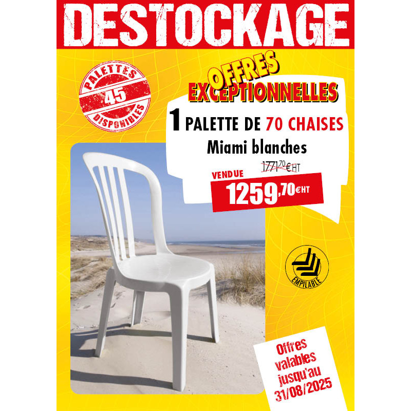 70 CHAISES MIAMI PLEIN AIR