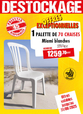 70 CHAISES MIAMI PLEIN AIR