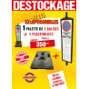 5 BALISES ANTI-STATIONNEMENT + 5 PLASTOBLOCS