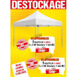 LOT DE 4 OU 8 ABRIS FESTIFS...