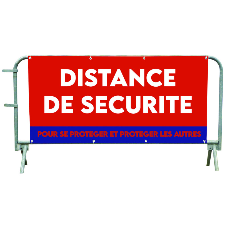 HABILLAGE BARRIÈRE POLICE : HOUSSE COVID