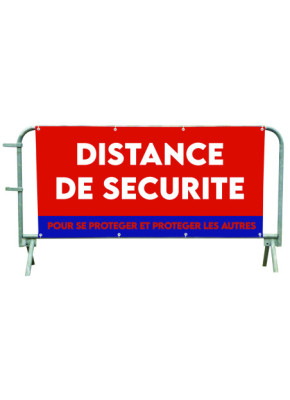 HABILLAGE BARRIÈRE POLICE : HOUSSE COVID