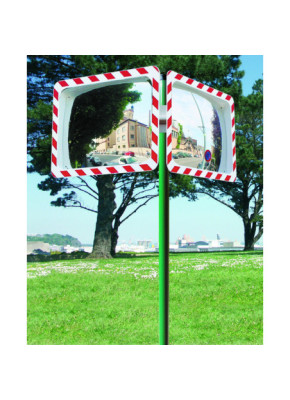 POTEAU ET SUPPORT POUR MIROIR ROUTIER