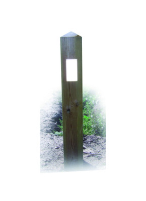 POTELET ANTI STATIONNEMENT EN BOIS FIXE