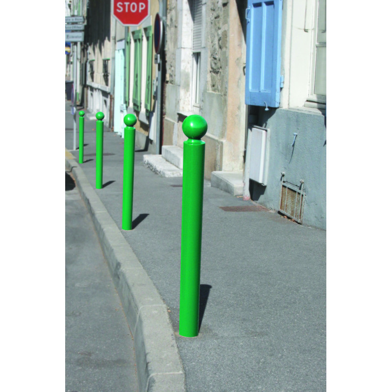 POTELET BOULE ACIER PARIS 130