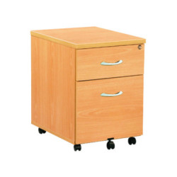 Caisson mobile 2 tiroirs dont 1 pour dossiers suspendus