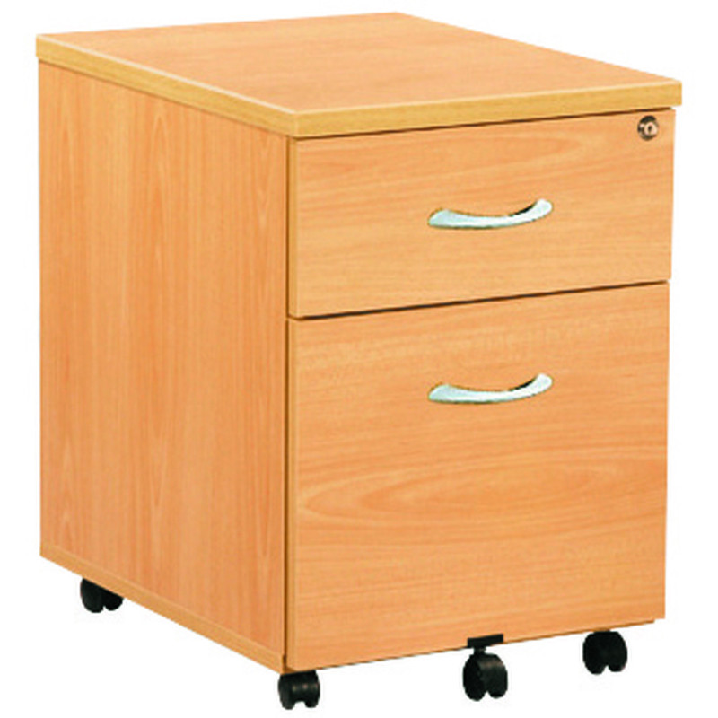 Caisson mobile 2 tiroirs dont 1 pour dossiers suspendus