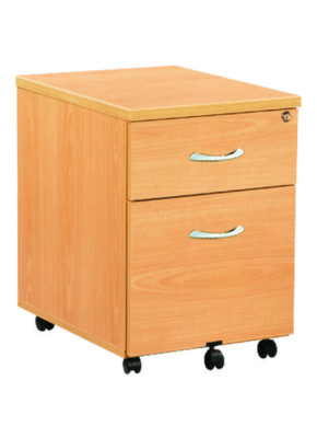 Caisson mobile 2 tiroirs dont 1 pour dossiers suspendus