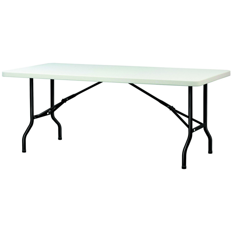 TABLE POLYÉTHYLÈNE BLANCHE PLIANTE