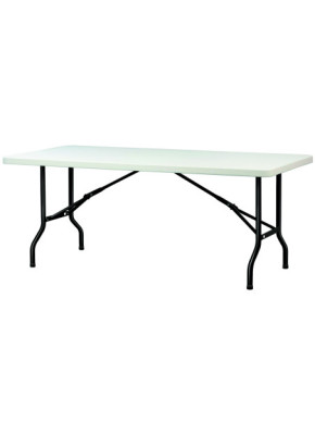 TABLE POLYÉTHYLÈNE BLANCHE PLIANTE