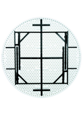 TABLE POLYÉTHYLÈNE BLANCHE PLIANTE