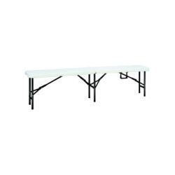 BANC POLYÉTHYLÈNE BLANC PLIANT