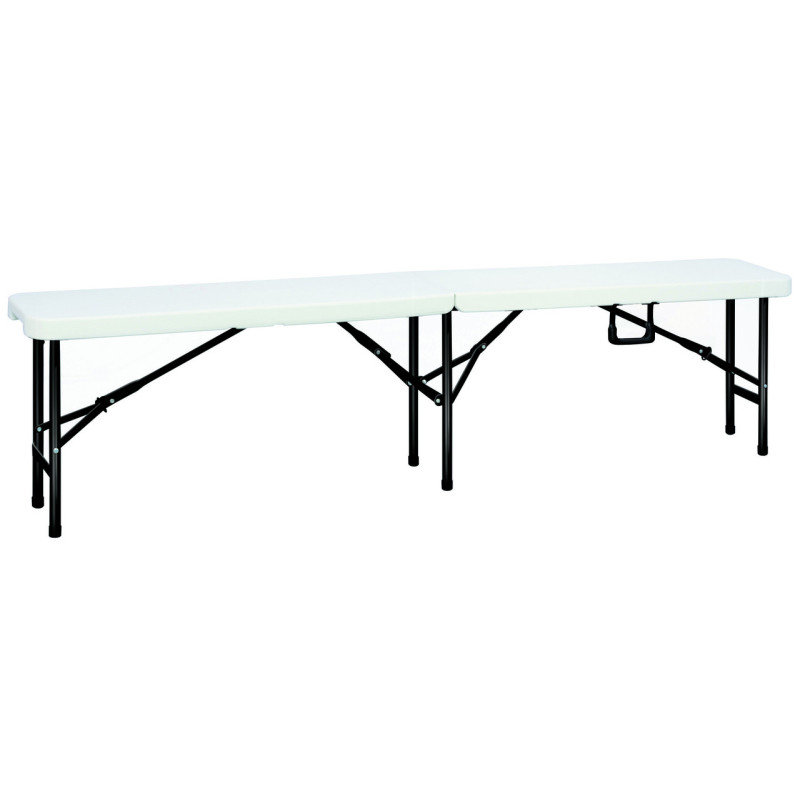 BANC POLYÉTHYLÈNE BLANC PLIANT