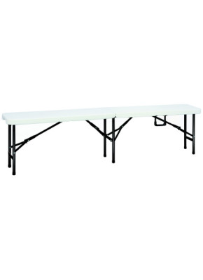 BANC POLYÉTHYLÈNE BLANC PLIANT