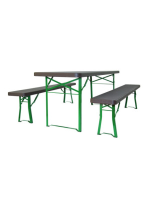 TABLE DE FESTIVITÉS ET BANC POLYÉTHYLÈNE (VENDUS SÉPARÉMENT)