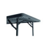 TABLE POLYÉTHYLÈNE RECTANGULAIRE PLATEAU ANTHRACITE