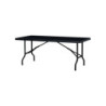 TABLE PLIANTE POLYÉTHYLÈNE PLATEAU NOIR