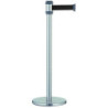Poteau chromé Ø 50 mm avec sangle long. 2100 mm