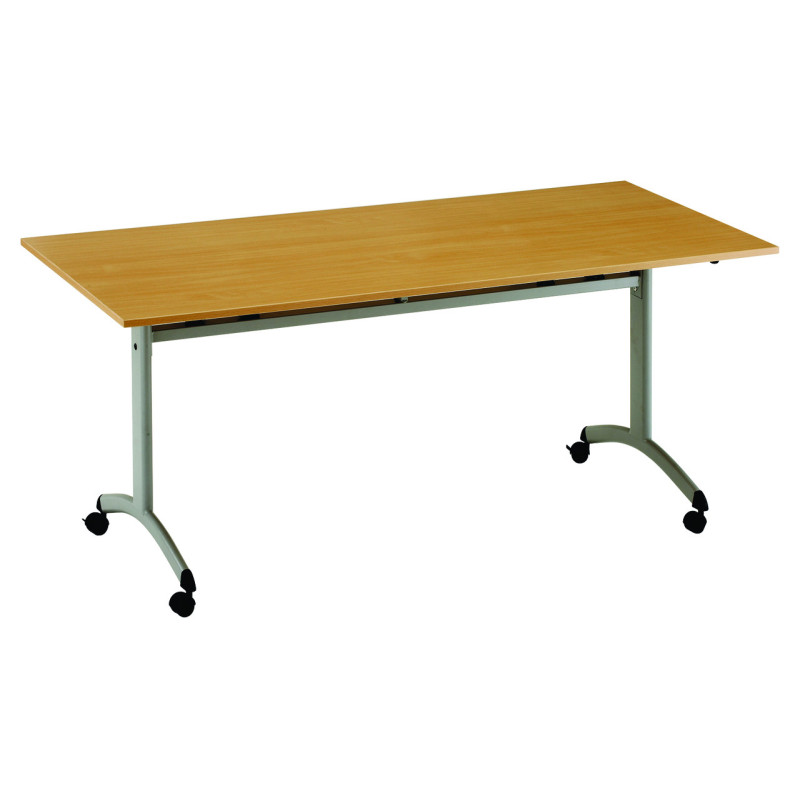 TABLE BASCULANTE À ROULETTES