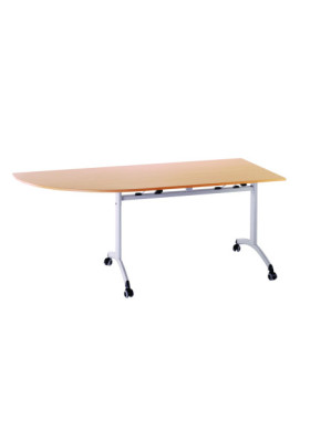TABLE BASCULANTE À ROULETTES