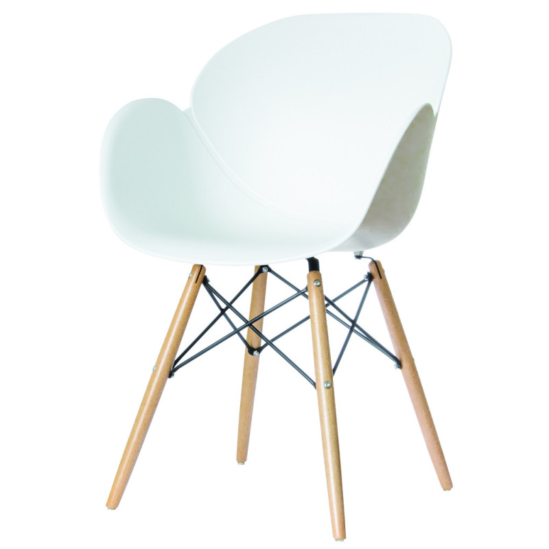 LOT DE 2 CHAISES VISITEUR KIWOOD