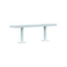 BANC ACIER POUR ABRI BUS