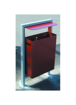 CORBEILLE 44 L POUR ABRI BUS