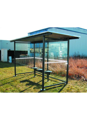 ABRI BUS MÉTAL BELLECOMBE TOIT PLAT
