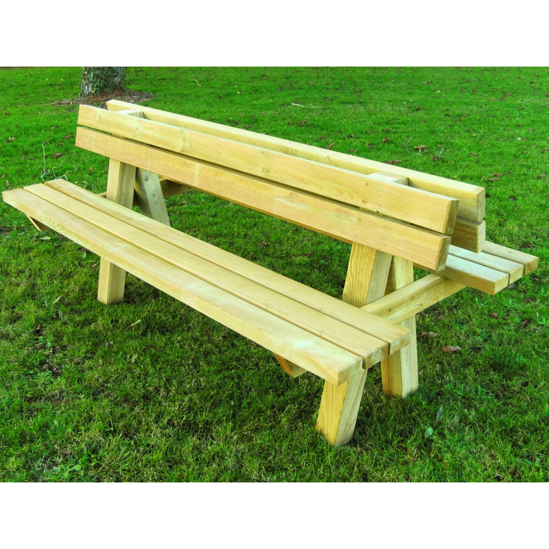 BANC URBAIN DOUBLE RUSTIQUE