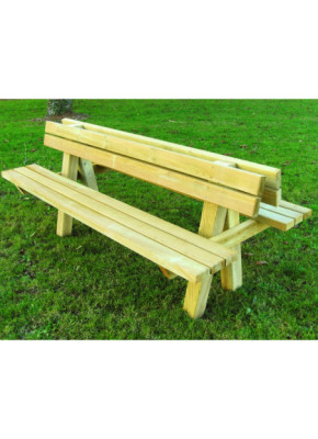 BANC URBAIN DOUBLE RUSTIQUE